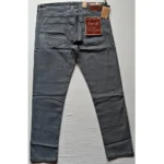 Generic Men's Cotton Blended Solid Tapered Jeans (Grey) - Image 4