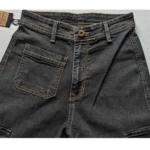 Women's Grey Cargo Pants - Angle 2