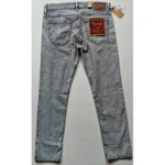 Generic Men's Cotton Blended Solid Tapered Jeans (Grey) - Image 4