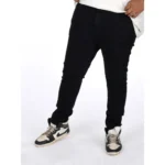 Generic Men's Cotton Blended Solid Plus Size Jeans (Black) - Image 3