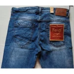 Generic Men's Cotton Blended Solid Tapered Jeans (Blue) - Image 3