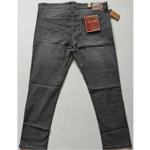 Generic Men's Cotton Blended Solid Plus Size Jeans (Dark Grey) - Image 4