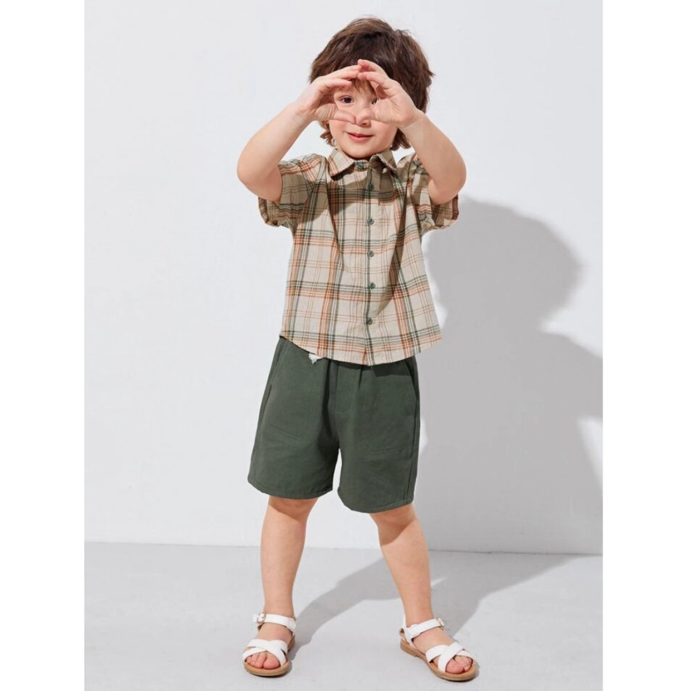 Kids Lycra Shirt Shorts Set