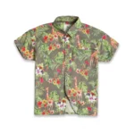 Generic Kid's Lycra Printed Casual wear Shirt And Shorts Set (Gray) - Image 3