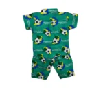Generic Kid's Lycra Printed Casual wear Shirt And Shorts Set (Green)