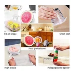 Generic Silicon Silicone Stretch Lids reuseable Flexible Covers (Blue) - Image 2