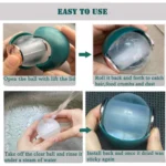 Generic Plastic Remover Sticky Ball for Clothes Gel Lint Roller (Maroon) - Image 2