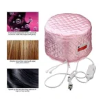 Generic Plastic Head Spa Cap Treatment with Beauty Steamer (Pink) - Image 3