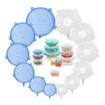 Generic Silicon Silicone Stretch Lids reuseable Flexible Covers (Blue) - Image 3