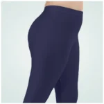 Womens Navy Blue Leggings - Angle 5