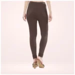 Women's Brown Churidar Leggings - Angle 4