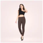 Women's Brown Ankle Leggings
