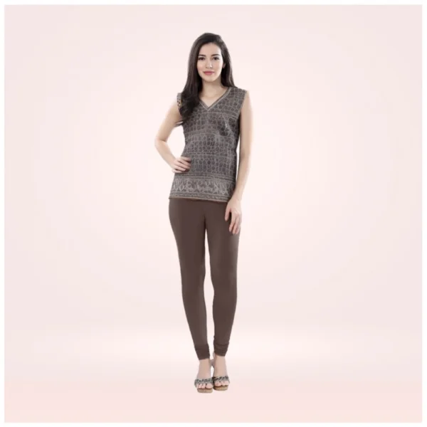 Women's Brown Churidar Leggings