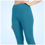 Women's Blue Ankle Leggings - Angle 5