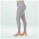 Women's Silver Shimmer Leggings - Angle 3