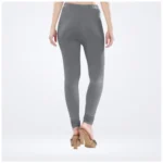 Women's Silver Churidar Leggings - Angle 4
