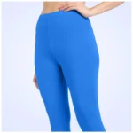 Women's Blue Ankle Leggings - Angle 5