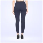 Women's Navy Ankle Leggings - Angle 4