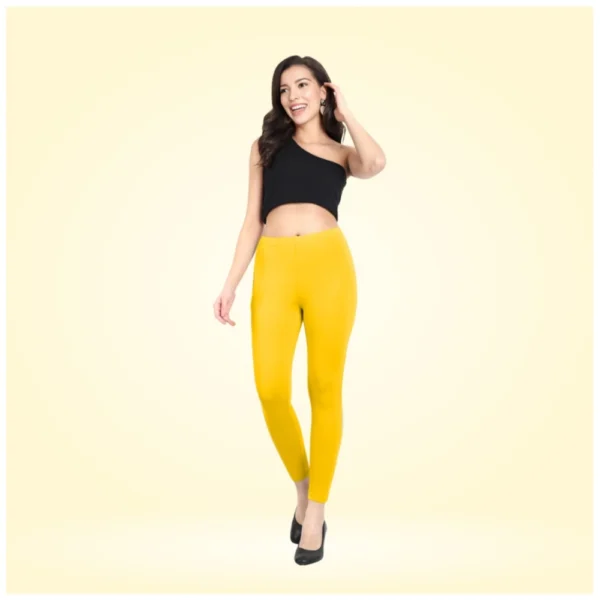Women's Yellow Ankle Leggings