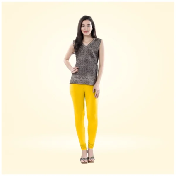 Women's Yellow Churidar Leggings