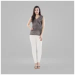 White Cotton Churidar Leggings