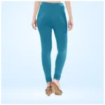 Women's Blue Churidar Leggings - Angle 4