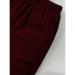 Generic Boy's Popcorn Solid Short Sleeve Shirt And Shorts Set (Maroon) - Image 3