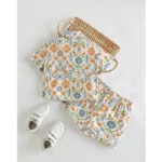 Generic Boy's Twill Cotton Printed Short Sleeve Shirt And Shorts Set (Multicolor) - Image 5