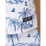 Generic Boy's Twill Cotton Printed Short Sleeve Shirt And Shorts Set (Blue) - Image 3