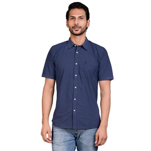 Men's Navy Casual Shirt