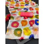 Generic Women's Cotton Linen Woven Design Saree With Unstitched Blouse 5.5Mtr (Red) - Image 2