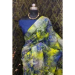 buy cotton linen saree online