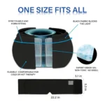 Generic Fabric, Gel Migraine Relief Cap (Black) - Image 2