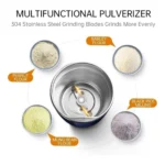 Generic Plastic, Steel Electric Coffee Grinder (Blue) - Image 2