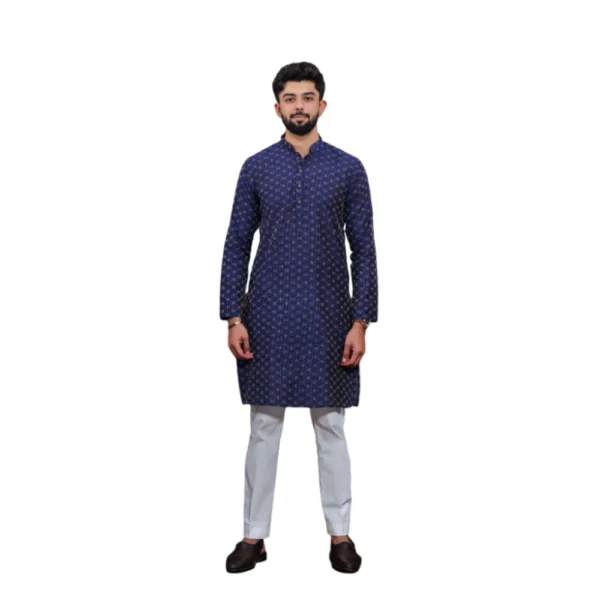 Mens Printed Kurta Set