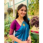 Generic Women's Silk Printed Saree With Unstitched Blouse 5.5Mtr (Rama) - Image 2