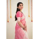 Women's Printed Cotton Saree - Angle 2