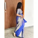Buy Royal Blue Silk Saree