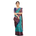 Rama Green Silk Printed Saree for Women