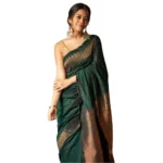 Elegant Green Silk Printed Saree for Women