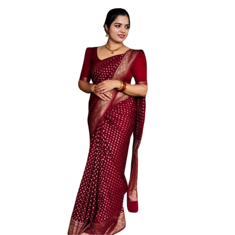 54466128255_c9765b1368_o_d-1000x1000-1.webp Maroon Silk Printed Saree with Unstitched Blouse