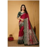 Maroon Soft Dola Cotton Kalamkari Printed Saree