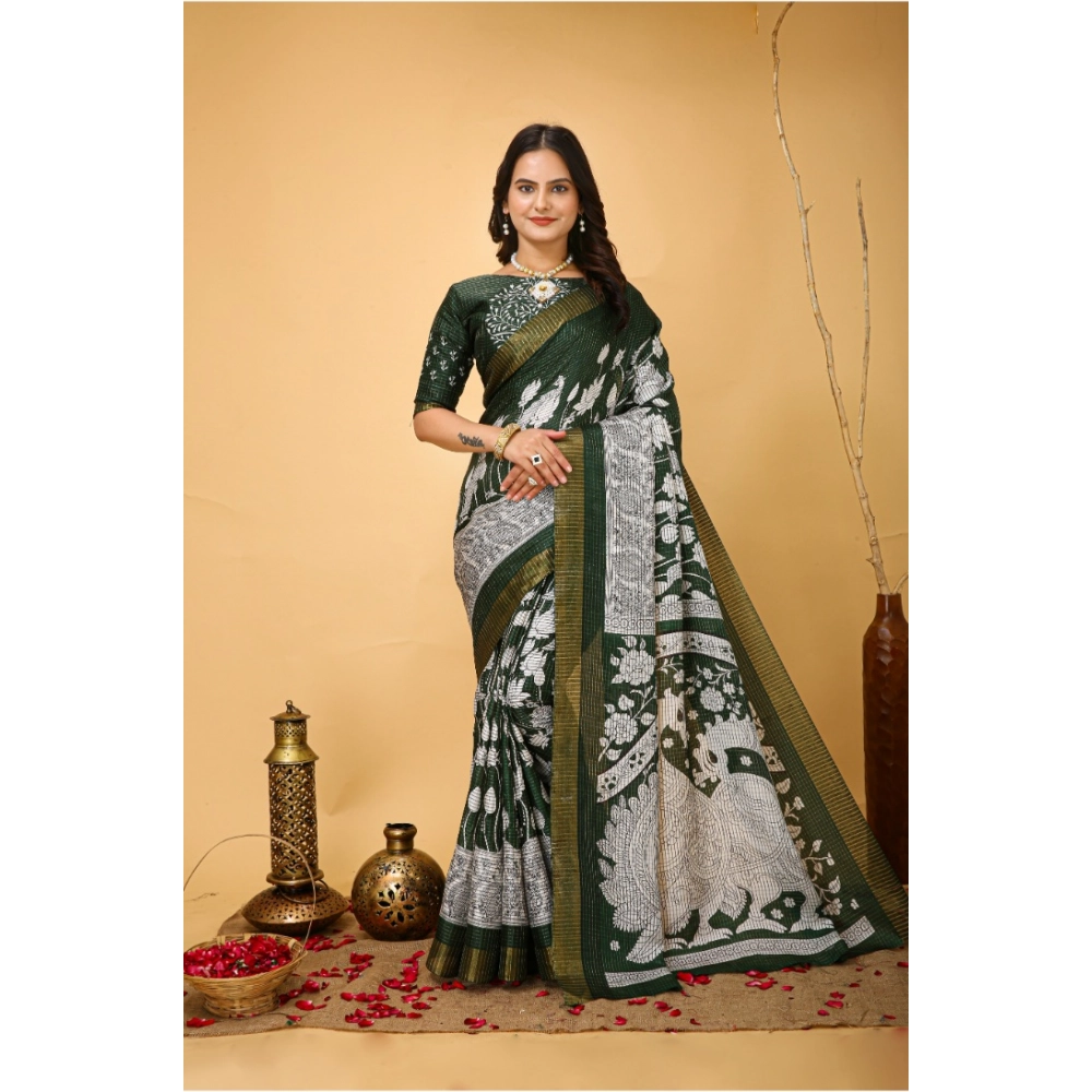54470271221_c4ee45137e_o_d-1000x1000-1.webp Green Kalamkari Cotton Saree for Women