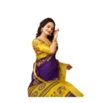 Purple Dola Cotton Saree