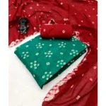 Generic Women's Cambric Cotton Printed Unstitched Salwar Suit Material With Dupatta 2.3Mtrs (Rama) - Image 2