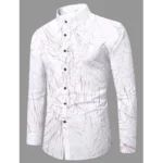 Generic Men's Casual PollyCotton Textured Full Sleeve Collar Shirt (Pink) - Image 3