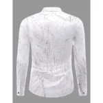 Generic Men's Casual PollyCotton Textured Full Sleeve Collar Shirt (Brown) - Image 4