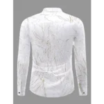 Mens Casual Green Shirt - Angle 4