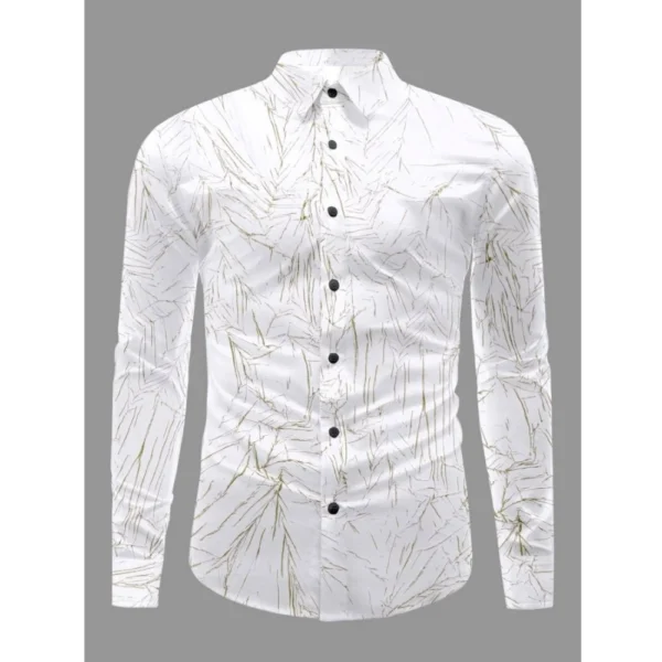 Mens Casual Green Shirt