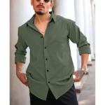 mens green popcorn shirt